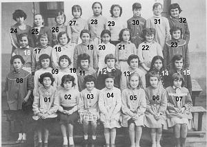 ECOLE MAGNAN FILLES 1958 CM2